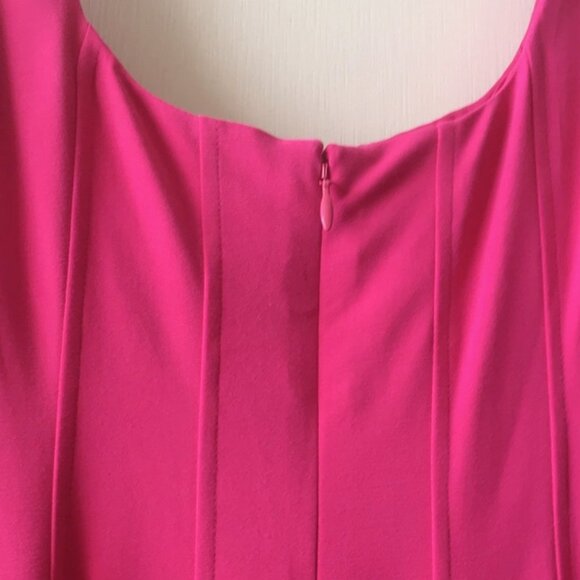 Brand New Banana Republic Princess Seam, Barbie Pink Midi Dress, Sz 4, Last One - Picture 4 of 8